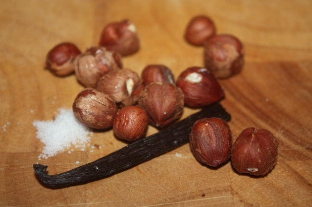 Hazelnut Gelato Ingredients Close Up